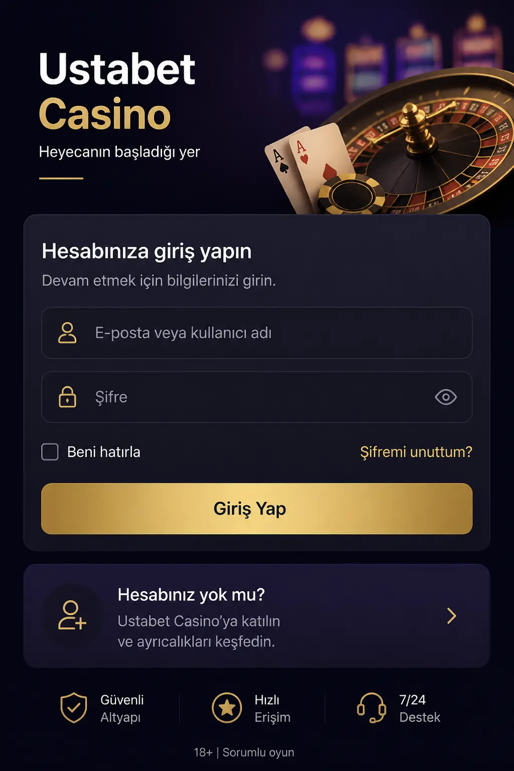 Ustabet Casino screen 3